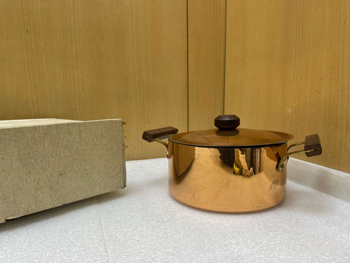 【USED美品】COPPER100 銅 鍋 両手鍋 20cm Yahoo!オークション -「copper100」(鍋) (調理器具)の落札相場