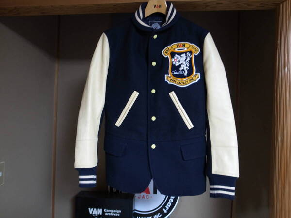 激レアコラボ・稀少★JUNYA WATANABE COMME des GARCONS×VAN JACKET カスタマイズ スタジャン ブレザー★XS★ジュンヤワタナベマン×VAN