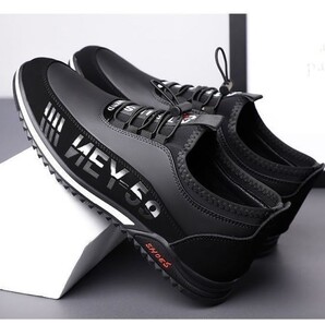 靴 【25.5cm】【s28 黒】 結ばない靴ひも メンズ スニーカー スポーツ ウォーキング シューズ 40代 50代 60代 軽量 ランニング 運動靴 2