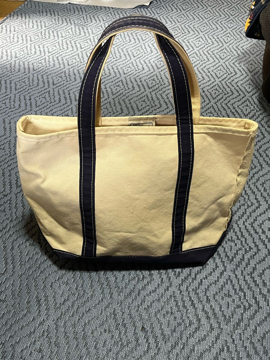 Bibian 比比昂 - USA製 L.L.Bean ジップトップ ボーダー柄トート