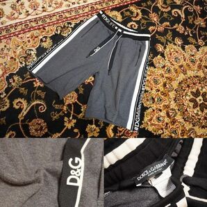 11652/ ドルチェ&ガッバーナ DOLCE&GABBANA ドルガバ DGロゴライン DGパーツドロー紐 スウェット ショートパンツ