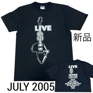 2005 デッドストック■LIVE 8 JAPAN オフィシャル Tシャツ S 黒 ブラック Bjork Def Tech Do As Infinity Good Charlotte McFLY RIZE バンT