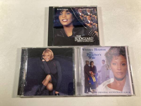 【W9940】ホイットニー・ヒューストン CD アルバム 3枚セット●Whitney Houston●The Bodyguard●My Love Is Your Love