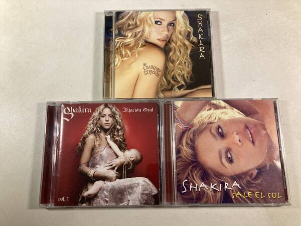 【W9946】シャキーラ CD アルバム 3枚セット●Shakira●Laundry Service●Fijacion Oral, Vol.1●Sale el Sol