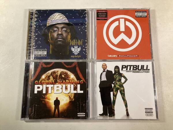 【W9984】ウィル・アイ・アム ピットブル CD アルバム 4枚セット●will.i.am●Pitbull●Songs About Girls●Rebelution●Global Warming