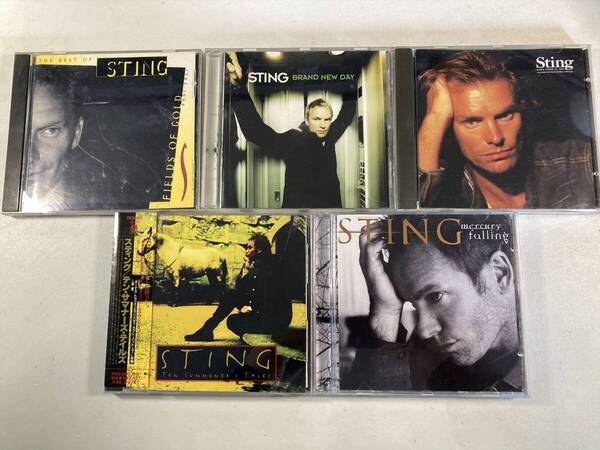 【W9988】スティング CD アルバム 5枚セット●Sting●Brand New Day●Nada Como El Sol●Ten Summoner's Tales●Mercury Falling