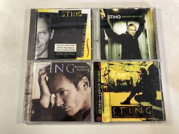 【W9989】スティング CD アルバム 4枚セット●Sting●Fields of Gold●Brand New Day●Mercury Falling●Ten Summoner's Tales