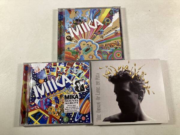 【W9998】ミーカ CD アルバム 3枚セット●MIKA●Life in Cartoon Motion●The Boy Who Knew Too Much●The Origin of Love