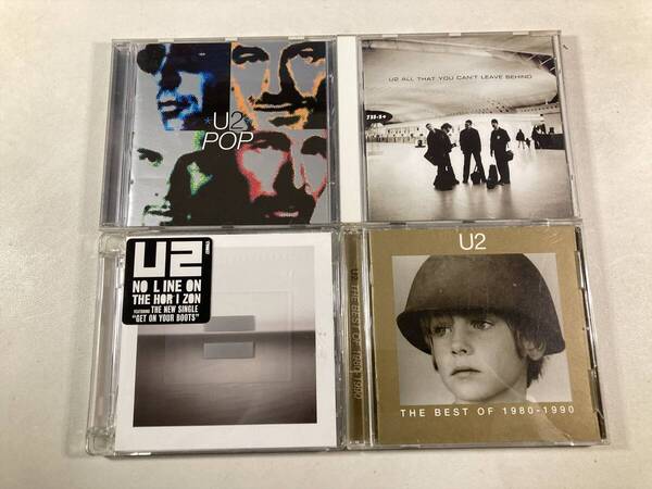 【W9999】U2 CD アルバム 4枚セット●Pop●All That You Can't Leave Behind●No Line on the Horizon●The Best of 19801990