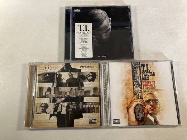 【W0018】T.I. CD アルバム 3枚セット●T.I.●No Mercy●Paperwork●Trouble Man: Heavy Is the Head