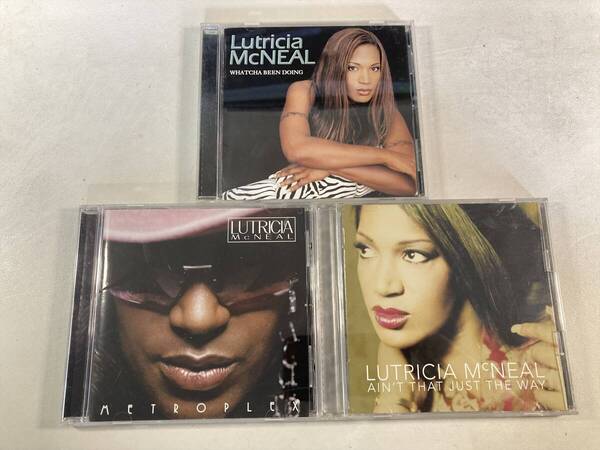 【W0019】ルトリシア・マクニール CD アルバム 国内盤 3枚セット●Lutricia McNeal●Ain't That Just the Way●Whatcha Been Doing
