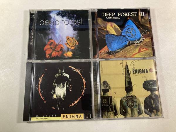 【W0025】ディープ・フォレスト エニグマ CD アルバム 4枚セット●Deep Forest●Enigma●Boheme●Comparsa●The Cross of Changes