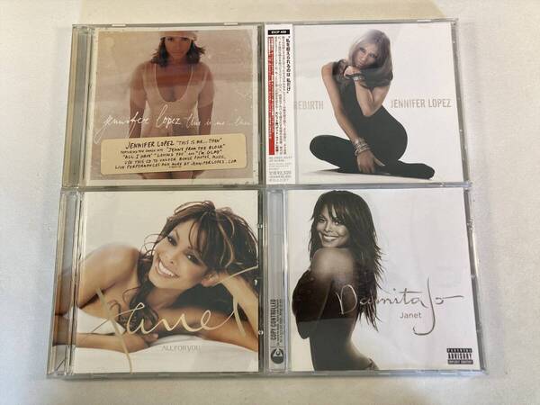【W8672】ジェニファー・ロペス ジャネット CD アルバム 4枚セット●Jennifer Lopez●Janet●This Is Me... Then●Rebirth●All for You