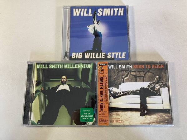【W8952】ウィル・スミス CD アルバム 3枚セット●Will Smith●Big Willie Style●Willennium●Born to Reign
