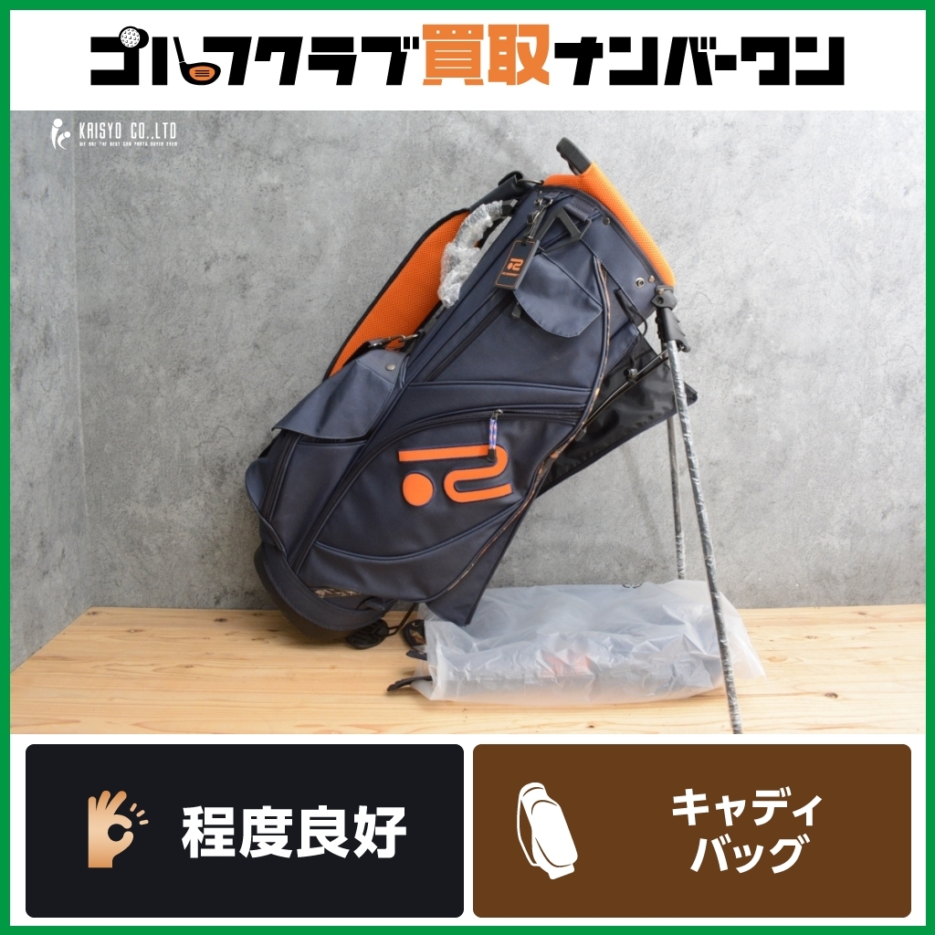 ロサーセン キャディーバッグ ネイビー/オレンジ Yahoo!オークション -「ロサーセン キャディバッグ」(ゴルフ