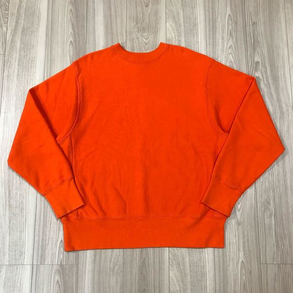 CAMBER CROSS KNIT CREW NECK SWEAT SHIRT MADE IN USA キャンバー アメリカ製 クロスニット クルーネック スウェット トレーナー オレンジ