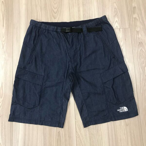 THE NORTH FACE NYLON DENIM VERSATILE SHORT INDIGO ノースフェイス バーサタイル ショーツ ナイロン デニム カーゴ ショート パンツ