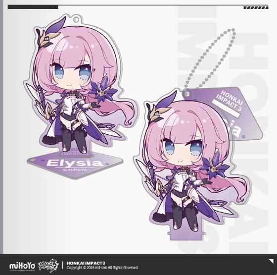 【終売品】崩壊3rd キーホルダー スタンド ピンクの妖精さん♪ エリシア