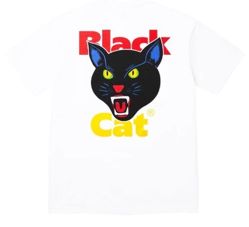 送料無料【白・XXL】Black Cat Tee supreme 国内正規 新品 24ss シュプリーム White ホワイト 白色 Tシャツ 半袖 ブラックキャット ティー