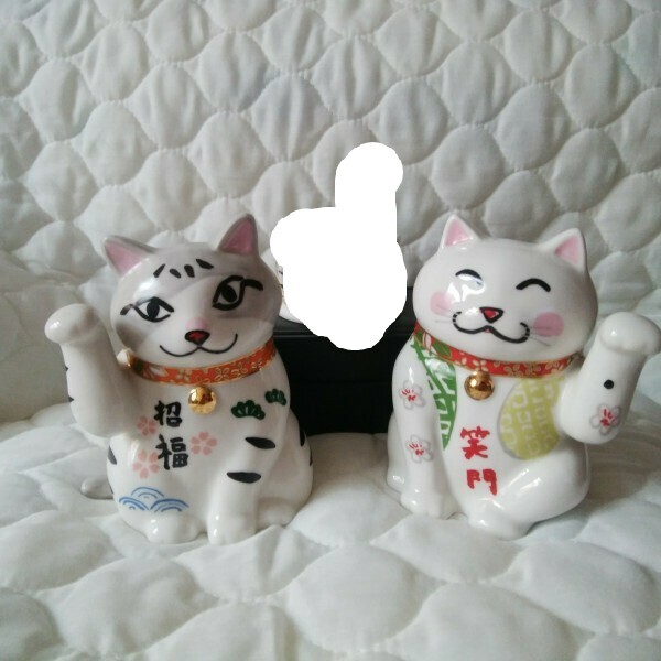 Manhattaner's　久下貴史デザイナー　猫　置物　ミャー切り　箱付 G.Itoya B1階 久下貴史 第24回個展 「とことん猫」 9月7日(土