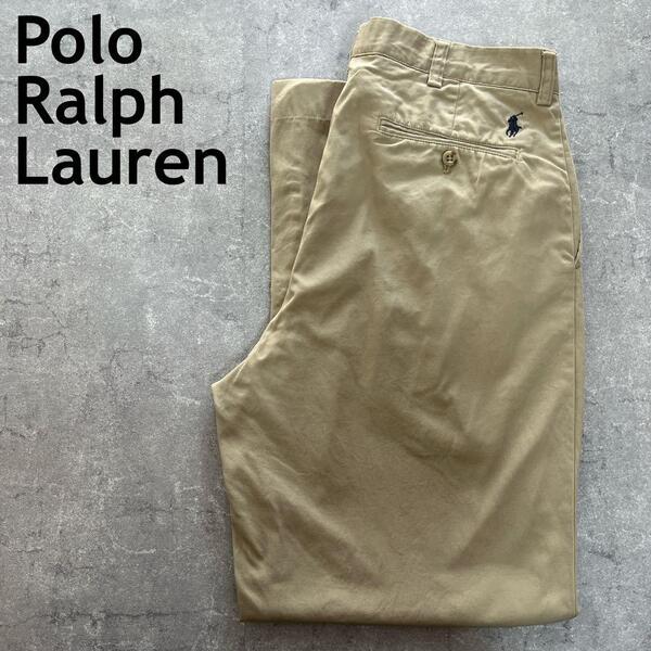 Ralph Lauren 90sタックチノパン ワイドパンツ 34×34