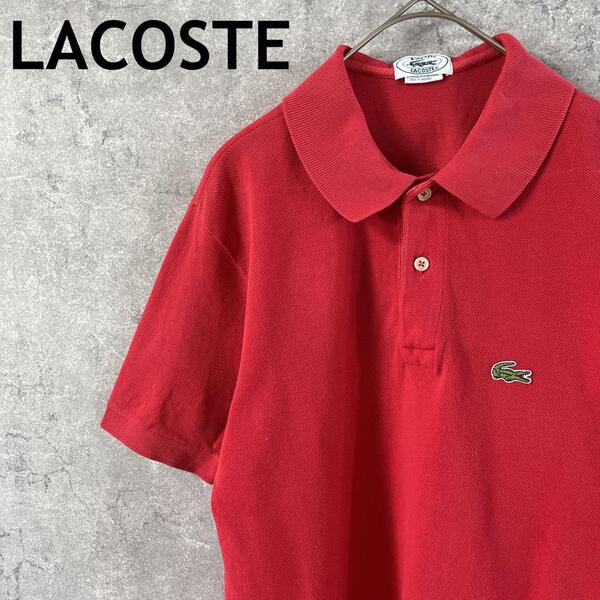 LACOSTE IZOD 80s 90s USA製 ポロシャツ半袖 鹿子Sメンズ