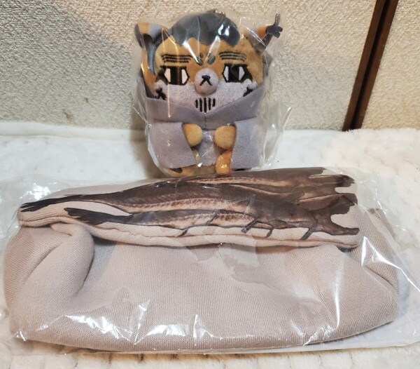 送料込み ゴールデンカムイ どうぶつフォーゼマスコット ゴールデンカムイ展 尾形の棒鱈ポーチ 尾形百之助 ポーチ 棒鱈