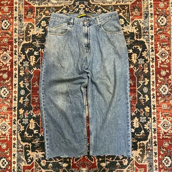 Levi's Silver Tad シルバータブ バギー ヴィンテージ デニムパンツ W86cm ダメージ ストレート ジーパン リーバイス 324刻印 インディゴ