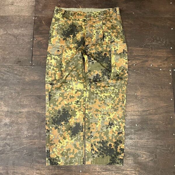00s Germany Army ドイツ軍 実物 BW フレックカモ フレクターカモ 迷彩 カーゴパンツ ユーロ ミリタリー ヴィンテージ W88cm L相当 90s