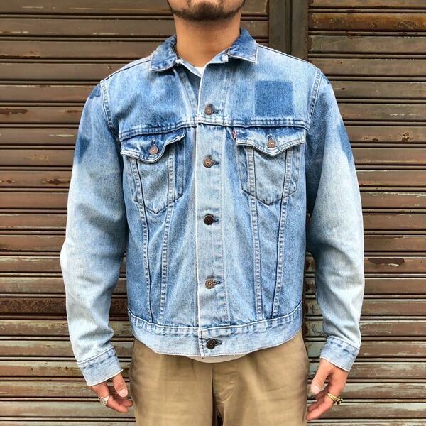 80s Levi's リーバイス カナダ製 デニム トラッカージャケット デニム ヴィンテージ 90s Gジャン USA インディゴ アメリカ古着 L XL