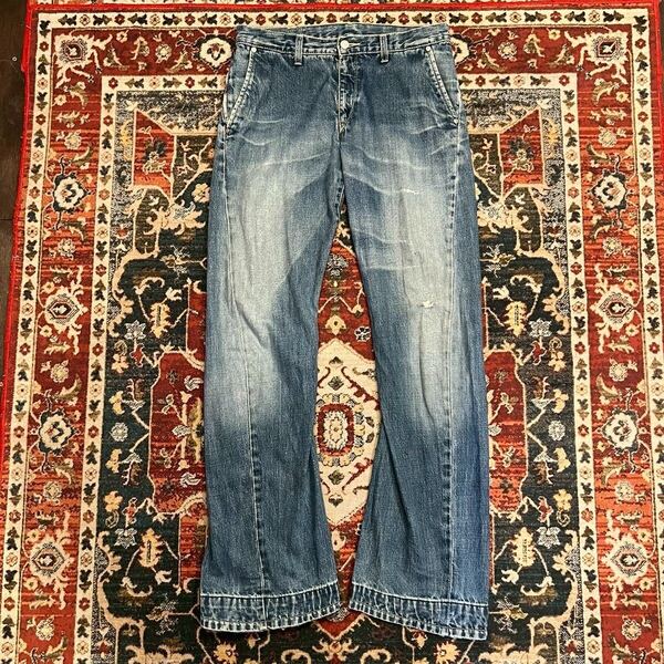 00s Levi’s Euro エンジニアード デニムパンツ 立体裁断 W31 L32 W76cm ジーンズ Engineered Jeans ユーロ リーバイス ヴィンテージ
