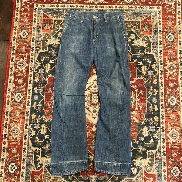 00s Levi’s Euro エンジニアード デニムパンツ 立体裁断 W30 L32 W76cm ジーンズ Engineered Jeans ユーロ リーバイス ヴィンテージ