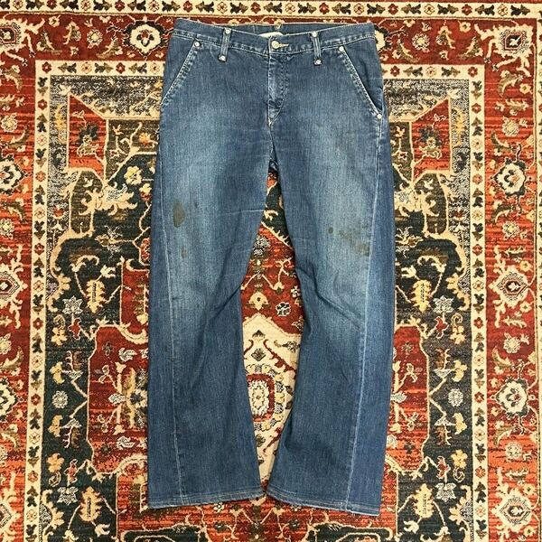 00s Levi’s Euro エンジニアード デニムパンツ 立体裁断 W32 L32 W80cm リーバイス ジーンズ Engineered Jeans ユーロ ヴィンテージ