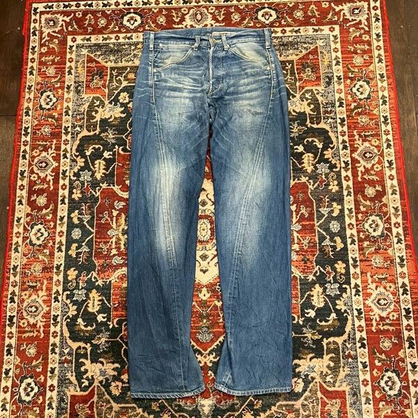 00s Levi’s Euro エンジニアード デニムパンツ 立体裁断 W30 L34 W84cm ジーンズ Engineered Jeans ユーロ リーバイス ヴィンテージ