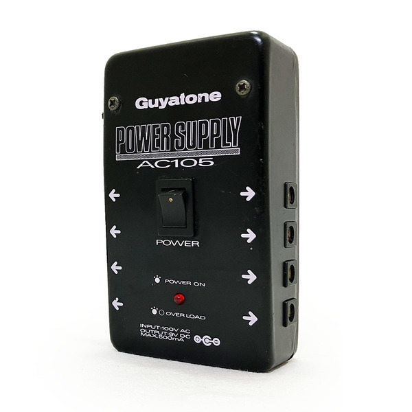 グヤトーン エフェクター パワーサプライ GUYATONE AC105 POWER SUPPLY 完動品 正規品 電源 供給 9V センターマイナス 8系統 ギターペダル