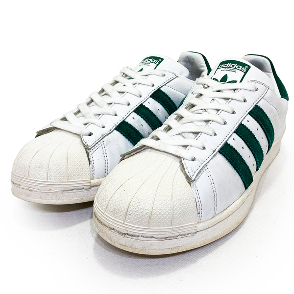 アディダス オリジナルス スーパースター ホワイト グリーン 26.5cm ADIDAS ORIGINALS SUPER STAR 正規品 EE4473 復刻 年代 シェル 白 緑