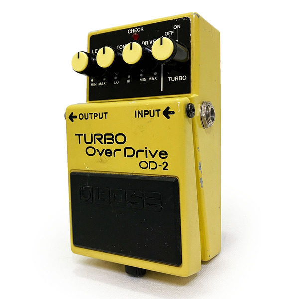 ボス ターボ オーバードライブ BOSS OD-2 TURBO OVER DRIVE ギター エフェクター ペダル 完動品 歪 音響 機材 コンパクト 台湾製 クランチ