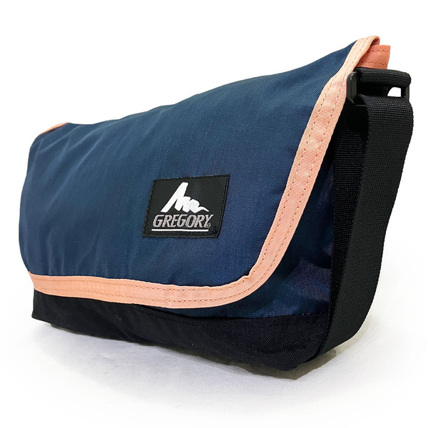 グレゴリー ナイロン ショルダーバッグ ネイビー ピンク GREGORY SHOULDER BAG 正規品 旧ロゴ フラップ ベルクロ カジュアル ファッション