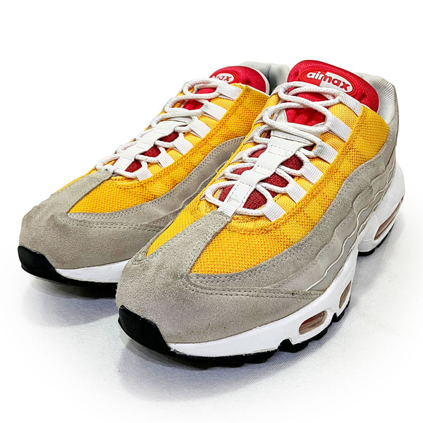 ナイキ エアマックス95 エッセンシャル イエロー グレー 27.0cm NIKE AIR MAX 95 ESSENTIAL 正規品 AT9865-003 年代 復刻 スニーカー