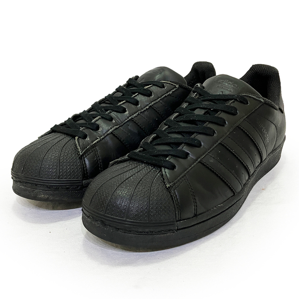 アディダス オリジナルス スーパースター ファンデーション ブラック 26.5cm ADIDAS ORIGINALS SUPER STAR 正規品 AF5666 革 レザー 年代