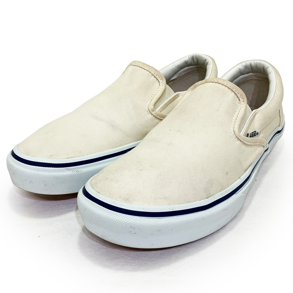 バンズ クラシック スリッポン キャンバス ベージュ 27.5cm VANS CLASSIC SLIP-ON 正規品 カジュアル ローカット スニーカー サーフ SKATE