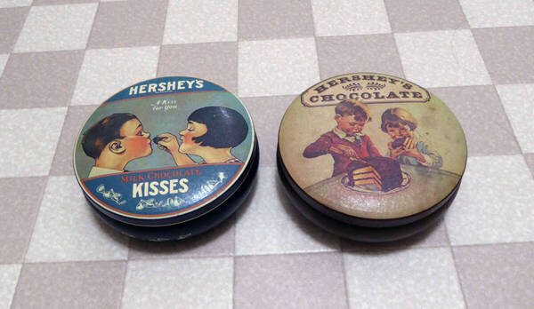 80's!HERSHEY'S ハーシー ヴィンテージ・ティン缶/2種