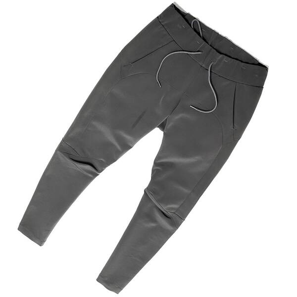 定価2.8万 ATTACHMENT TA/PE DOUBLE FACE BIKER EASY PANTS 1 グレー ストレッチイージーバイカーパンツ アタッチメント スラックス パンツ
