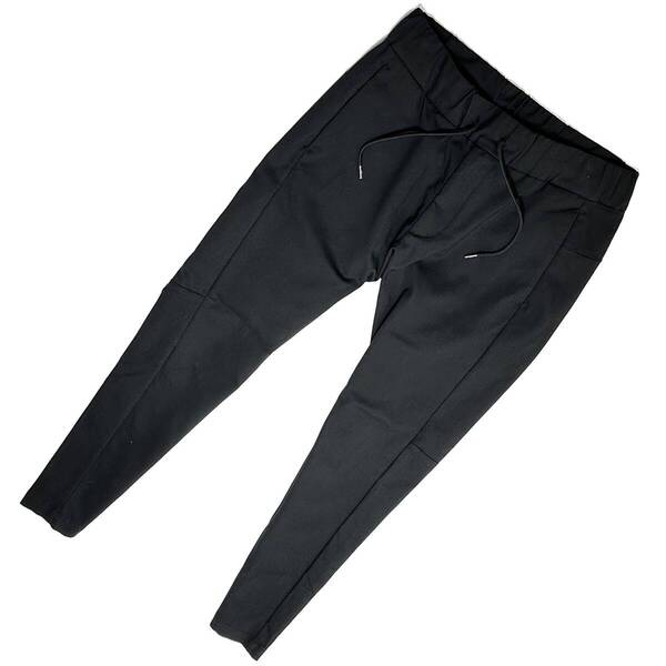 定価2.5万 ATTACHMENT コットンナイロンダブルクロスジョガーパンツ 3 黒 スラックス アタッチメント