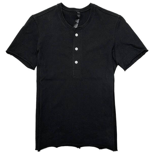 定価2万 wjk ct surf henley S/S cut&sawn M 黒 ヘンリーネック半袖カットソー Tシャツ akm ジュンハシモト 1piu