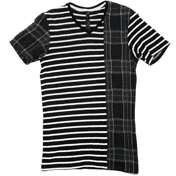 定価1万 wjk SWITCHING V S/S CUT&SAWN Tシャツ M スイッチングブークレーTシャツ ジュンハシモト akm