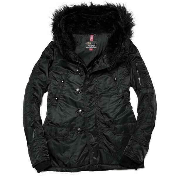 LEON掲載 定価7.2万 junhashimoto ALPHA INDUSTRIES SHAWL COLLAR N3-B サイズ4 L 黒 ジュンハシモト アルファ ブルゾンダウン