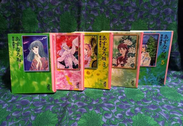 あすなろ坂 里中満智子 全5巻 初版 講談社漫画文庫 ■ゆうパケットプラス専用箱 郵便受け配達 ②