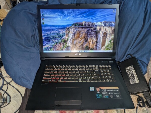 MSI GP72 7REX-637JP i7-7700HQ 16GB SSD 256GB GTX 1050 Ti WIN11 ゲーミングノートパソコン 現状品