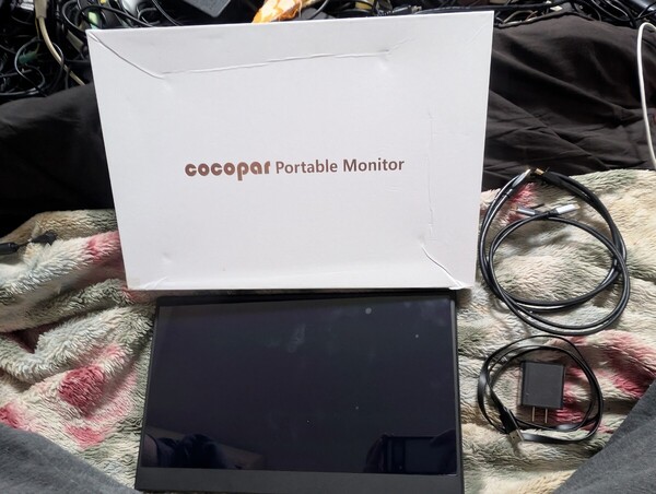 cocopar モバイルモニター 15.6インチ 非光沢IPSパネル 動作品